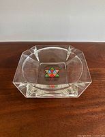 Top view showing ashtray shape and emblem