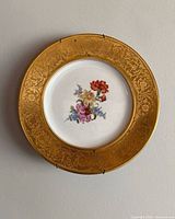 Front view of plate showing full design