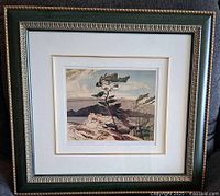 Framed print frontal view showing artwork and frame