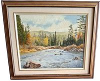 Framed Albert Klussmann oil painting full view