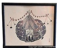 Full framed print showing artwork and frame