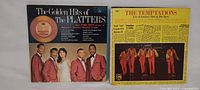Front covers of The Platters and The Temptations albums