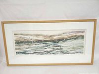 Front view of framed artwork showing full composition and frame