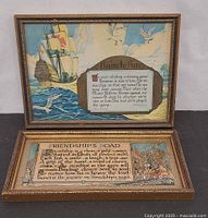 Both framed prints displayed together, closed arrangement