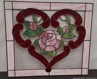 Full view of stained glass panel front