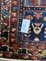 Close-up of border pattern with texture and fringed edge