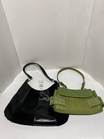 Both handbags side by side showing overall size and color