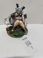 Front view of figure on base