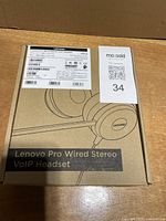 Sealed retail box of Lenovo Pro Wired Stereo VoIP Headset