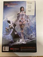 Back of original TBLeague Silver Huntress box with artwork and item details