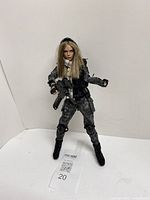 Full view of 1/6 scale female soldier figure standing