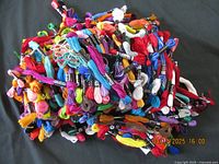 Pile of colorful embroidery floss skeins