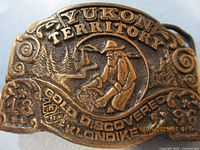 Front view showing entire raised design and text