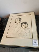 Full view of framed Jackson Beardy print