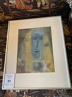 Full view of framed Sybil Gibson painting