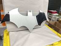 Front view of Batman bat symbol mirror