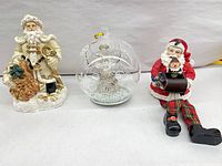 Front view of all three Christmas pieces