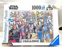 Front of Ravensburger Star Wars 1000-piece Challenge puzzle box