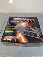 Sealed retail box front showing MotoMaster Eliminator 3000W inverter