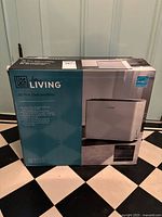 Front of boxed For Living 35 Pint Dehumidifier