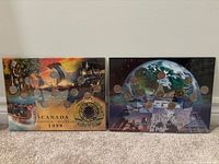 Both 1999 and 2000 Millennium quarter boards side by side