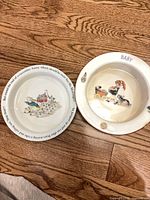 Both bowls side by side showing designs and size comparison