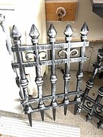 Front view of first plastic fence panel