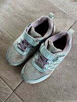 Top view of the pair of sneakers