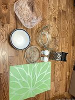 All items laid out on floor