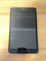 Front view of Samsung Galaxy Tab S6 tablet powered off
