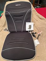 Full view of heated car cushion