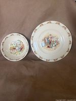 Bowl and plate side by side showing full set