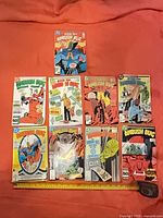 All ten comics laid out for overview