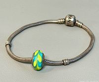 Full bracelet with charm displayed