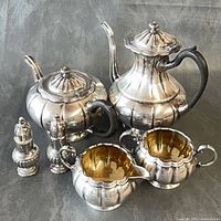 Full six-piece set front view