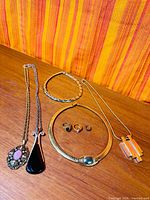 All jewelry laid out on table