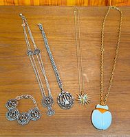 Group shot showing all six jewellery pieces