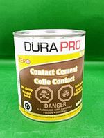 Front label of Dura Pro contact cement can
