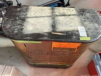 Front and top view of cabinet showing overall design and condition