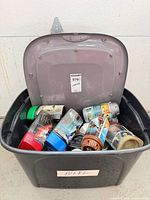 All canisters inside bin