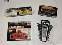 Overall view of four packaged tools