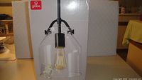 Front of sealed Globe Electric Helm pendant light box showing product image