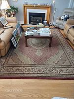 Full view of rug in room setting