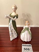 Both figurines side by side showing scale