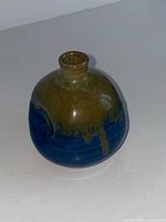 Full view of bud vase showing color transition and shape