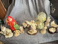 All figurines lined up for overall view