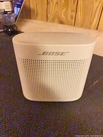 Front view of white Bose SoundLink Color II speaker