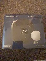 Front of sealed Ecobee for Pro Smart Thermostat Premium box
