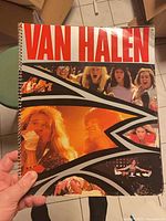 Front cover of spiral-bound Van Halen tour program