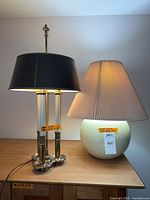 Both lamps side by side on table